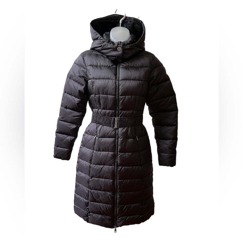 New Ted Baker Women's Black Hooded Winter Puffer Coat
